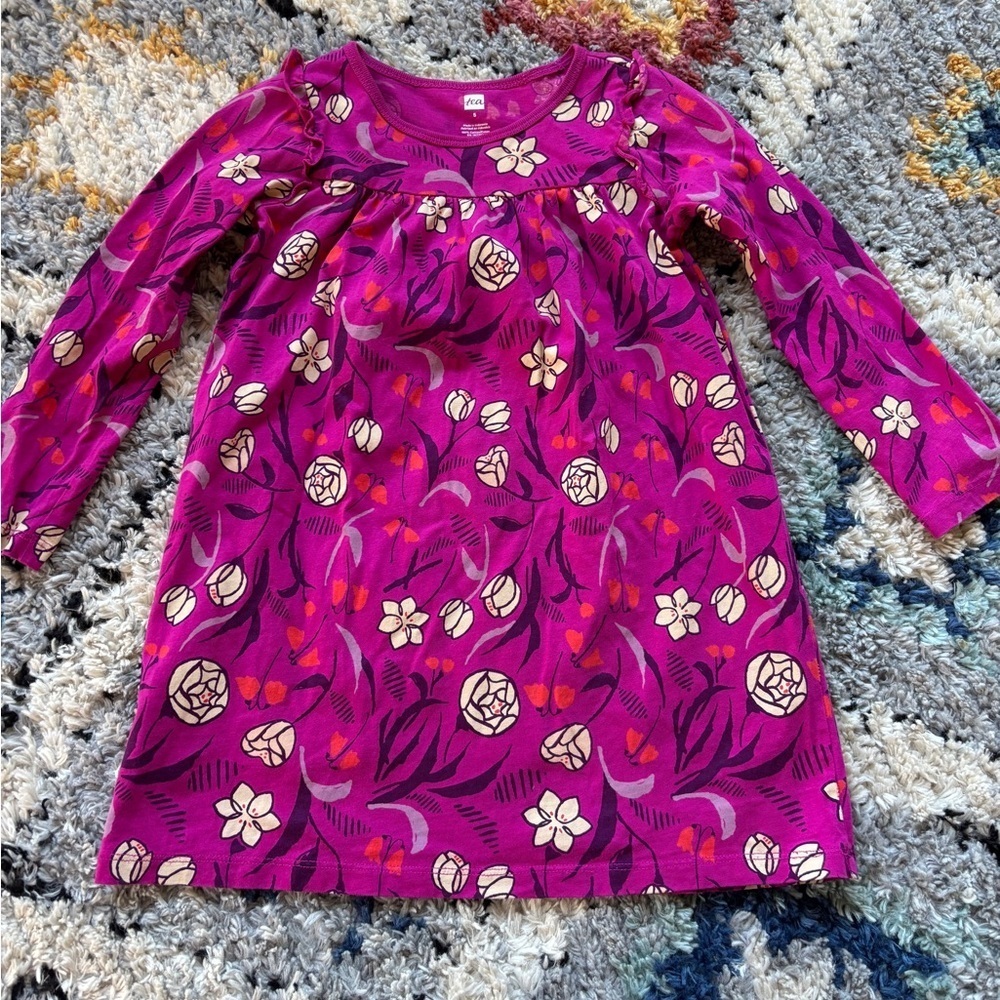Tea floral shirt dress size 5